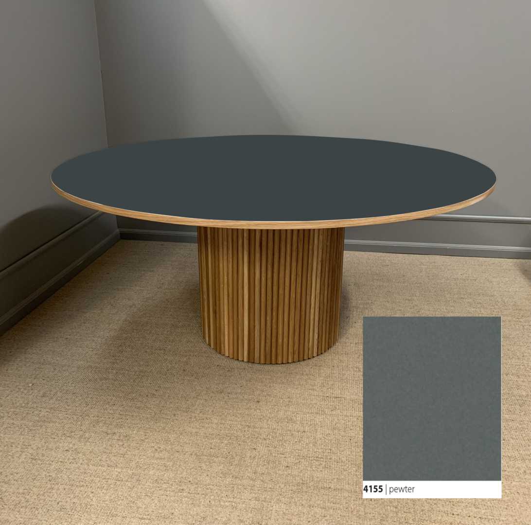 AA - 43 Eg olie | Rundt Søjlebord - Billede 18